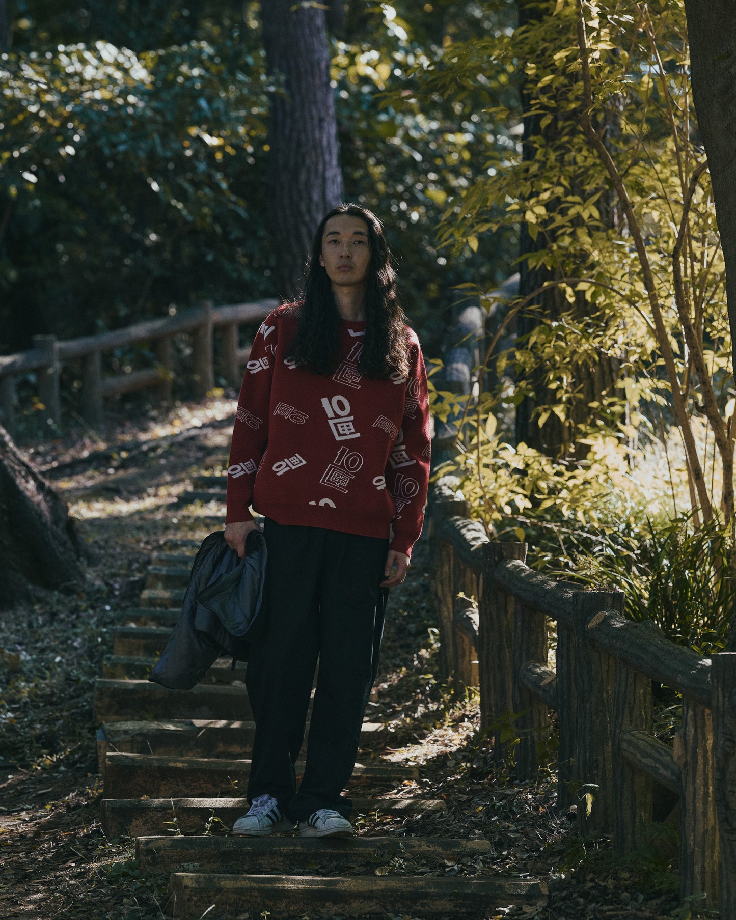 OG Logo Jacquard Sweater | Red