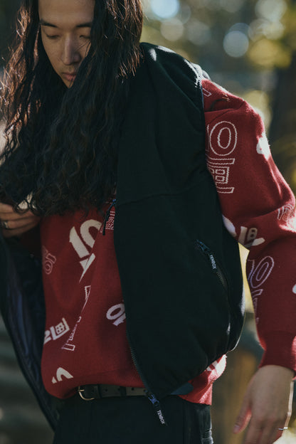 OG Logo Jacquard Sweater | Red