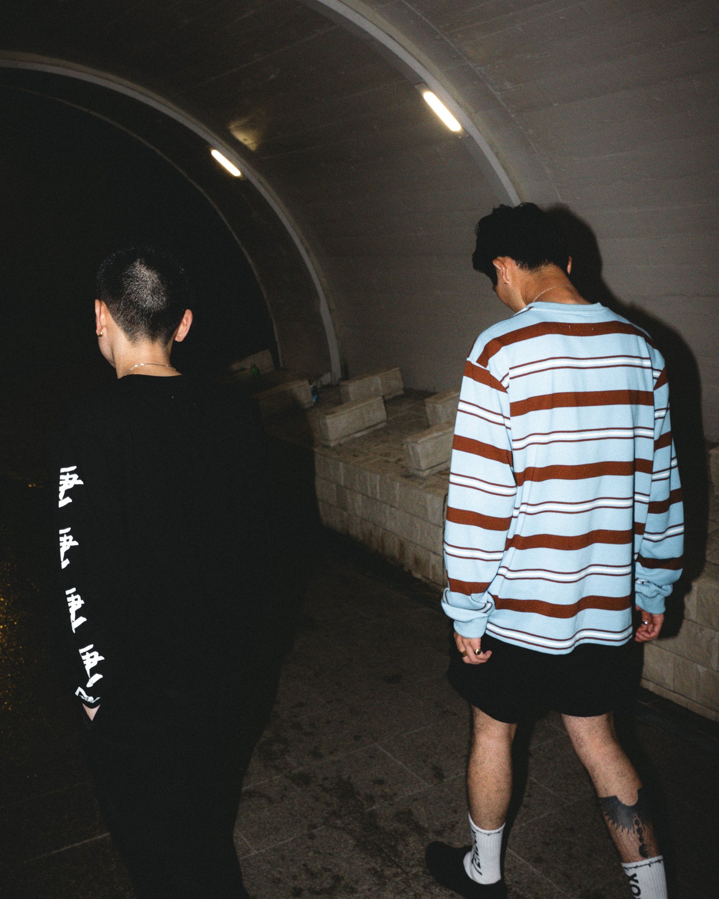 Pocket L/S Tee | Blue Border