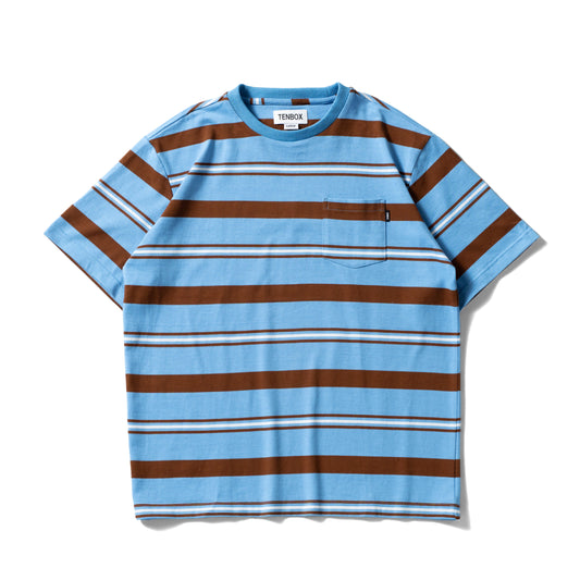 Pocket S/S Tee | Blue Border