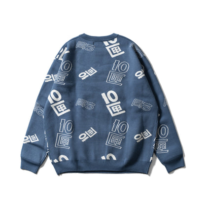 OG Logo Jacquard Sweater | Navy