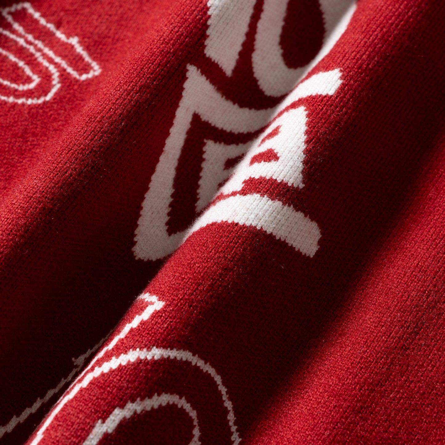 OG Logo Jacquard Sweater | Red