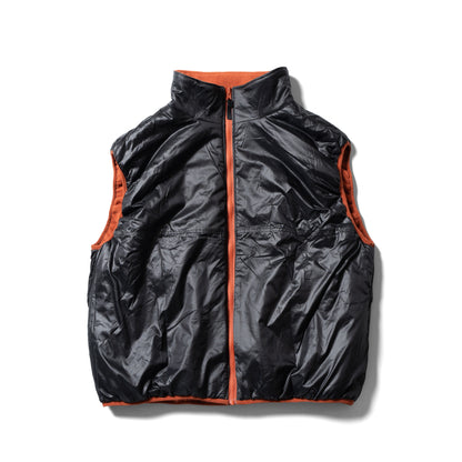 Fleece/Nylon Reversible Vest | Orange×Black