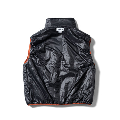 Fleece/Nylon Reversible Vest | Orange×Black