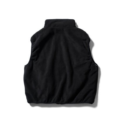 Fleece/Nylon Reversible Vest | Black×D.Gray